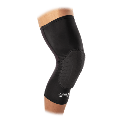 McDavid HEX® Force Leg Sleeves/Pair - Black - Front Angle