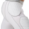 McDavid Rival™ Integrated Girdle with Hard-Shell Thigh Guards - White - Detail View - Close Up of Protective Padding