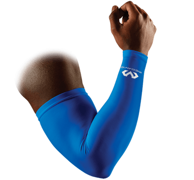 McDavid Compression Arm Sleeves/Pair - Royal Blue - Single Sleeve View