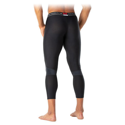 McDavid Basketball Compression 3/4 Tight with Knee Support - Black - On Model - Back View