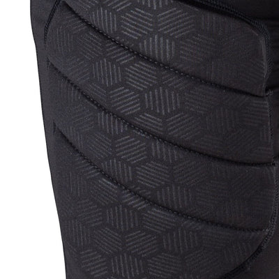 McDavid Rival™ Integrated Girdle with Hard-Shell Thigh Guards - Black - Detail View 3 – Close Up View of Thigh Guard