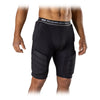 McDavid Rival™ Integrated Girdle with Hard-Shell Thigh Guards - Black - On Model - Front View