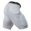 McDavid Rival™ Integrated Girdle with Hard-Shell Thigh Guards - Grey - Side View
