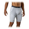 McDavid Rival™ Integrated Girdle with Hard-Shell Thigh Guards - Grey - On Model - Front View