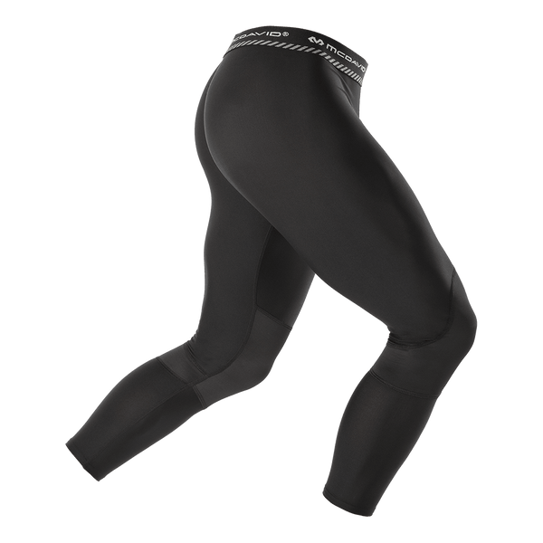 Basketball Compression 3/4 Tight with Knee Support (Black)