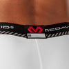 McDavid Basketball Compression 3/4 Tight with Knee Support - White - On Model - Detail View
