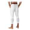 McDavid Basketball Compression 3/4 Tight with Knee Support - White - On Model - Back View