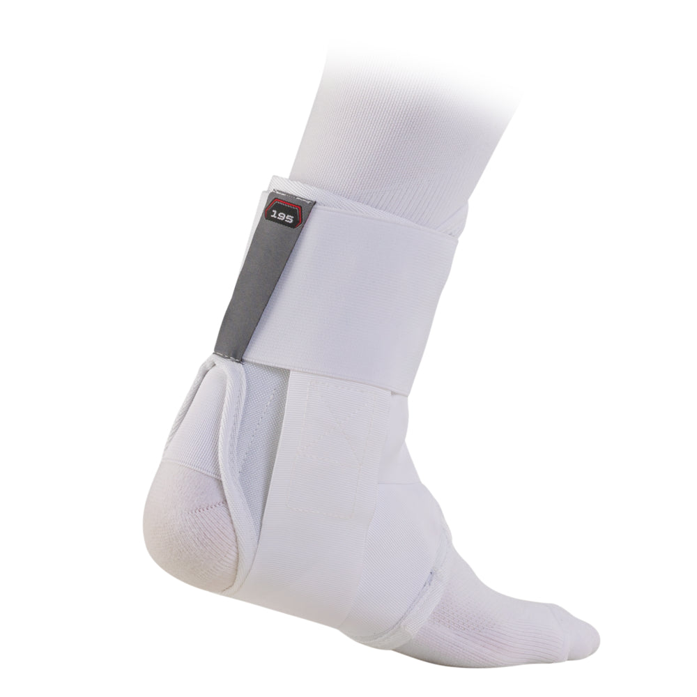 McDavid Ankle Brace with Straps - White - Back View