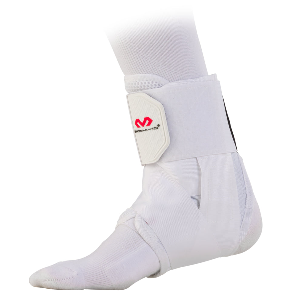 McDavid Ankle Brace with  Straps - White - Side View