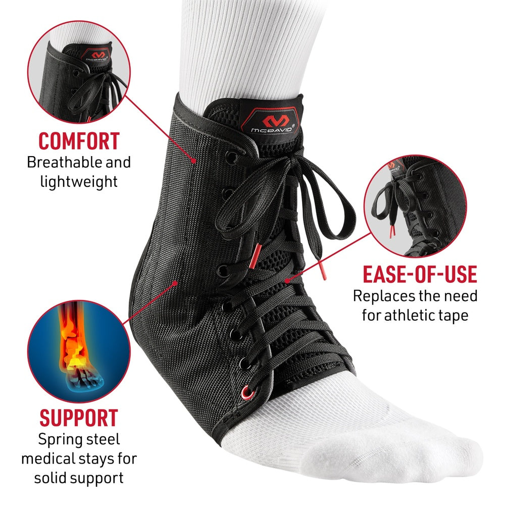 Ankle Brace/Lace-Up with Stays | McDavid