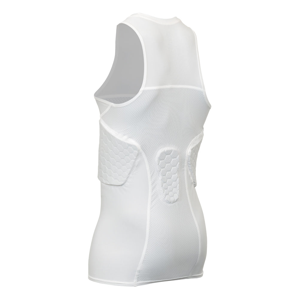 McDavid HEX® Basketball Tank 3-Pad - White - Back View
