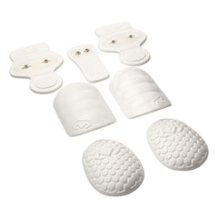 7-Piece Youth Football Pad Set with Snaps (White) | McDavid