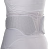 McDavid Women's HEX® Tank with Kidney Pads - White - Detail View of HEX® Padding