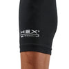 McDavid HEX Viz Leg Sleeve Pair - Black/Grey - Detail View of Bottom of Sleeve