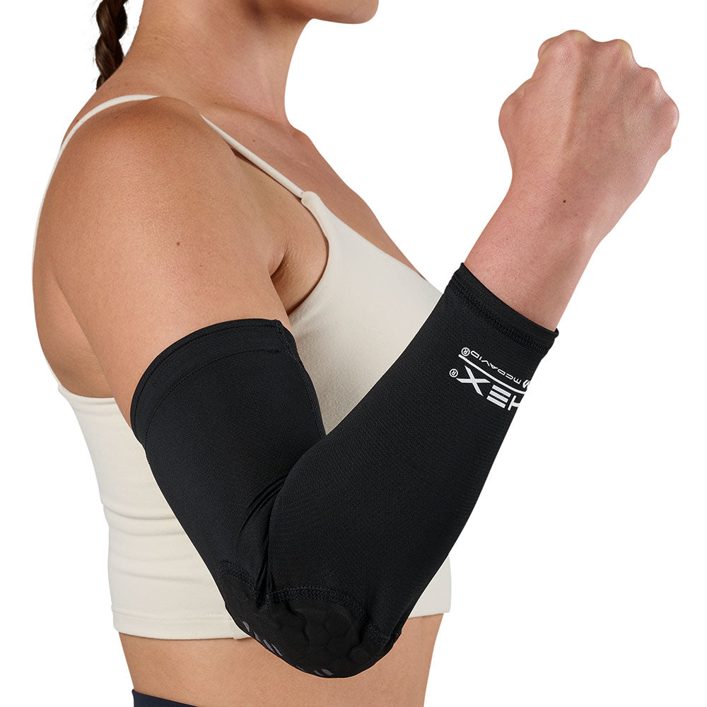 McDavid HEX Viz Arm Sleeve/Single - Black/Grey - Model Wearing Arm Sleeve