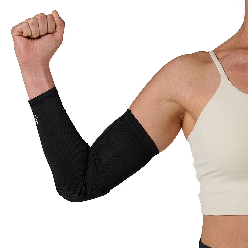McDavid HEX Viz Arm Sleeve/Single - Black/Grey - Model Wearing Arm Sleeve
