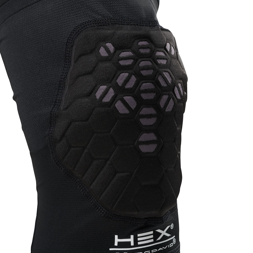 McDavid HEX Viz Knee/Elbow Pad Pair - Black/Grey - Detail of HEX Viz Pad