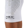 McDavid HEX Viz Knee/Elbow Pad Pair - White/Grey - Detail of bottom of Pad