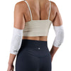 McDavid HEX Viz Knee/Elbow Pad Pair - White/Grey -Shown on Model's Elbows