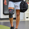 McDavid Reflect Infrared Recovery Compression Knee Sleeve - On Model - Closeup Shot of Knee Sleeve on Model