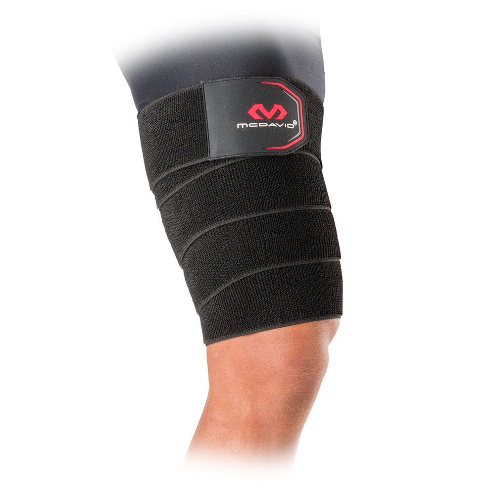 McDavid HyperWrap Large Multi-Use Compression Wrap - Wrapped Around Thigh
