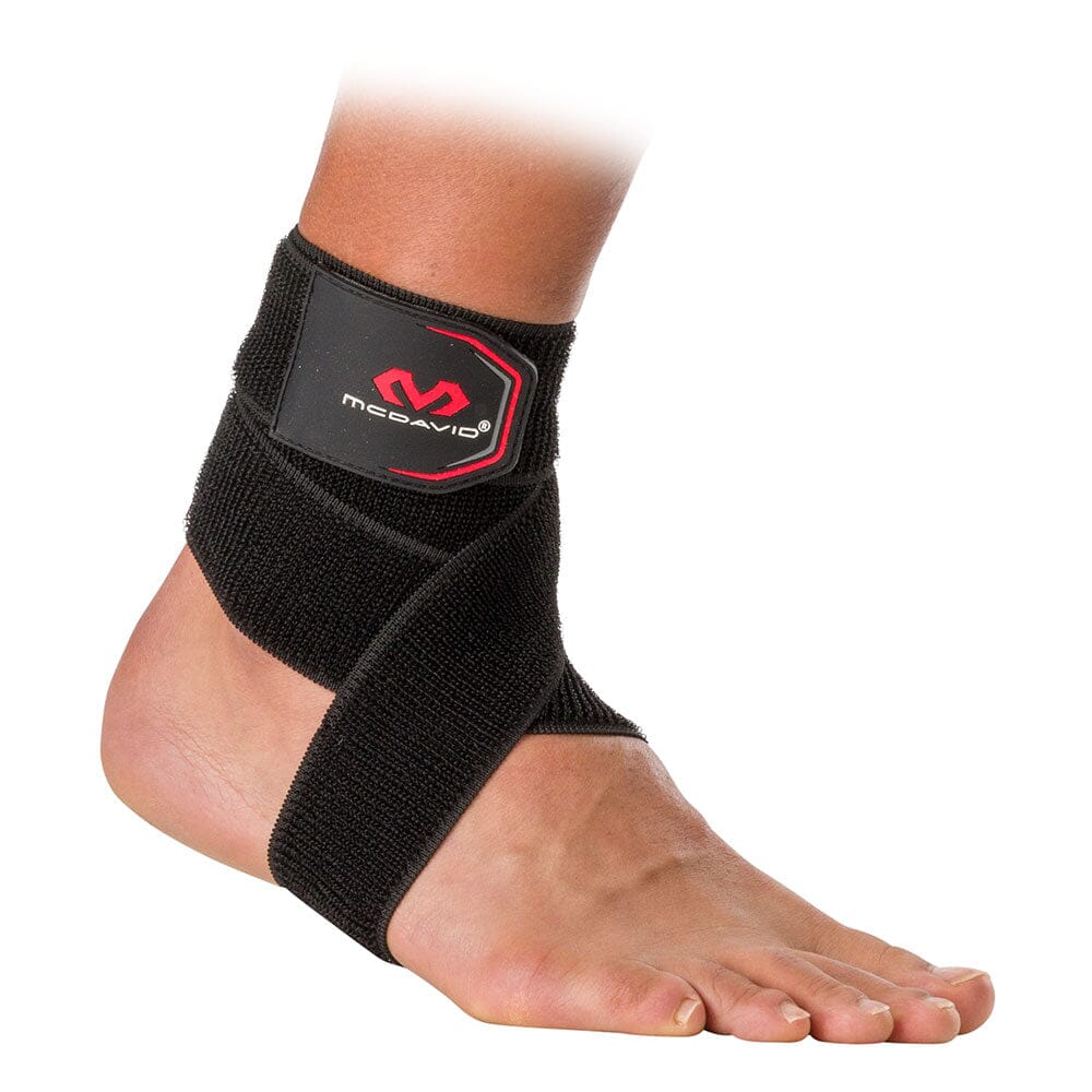 McDavid HyperWrap Small Multi-Use Compression Wrap - Wrapped Around Ankle