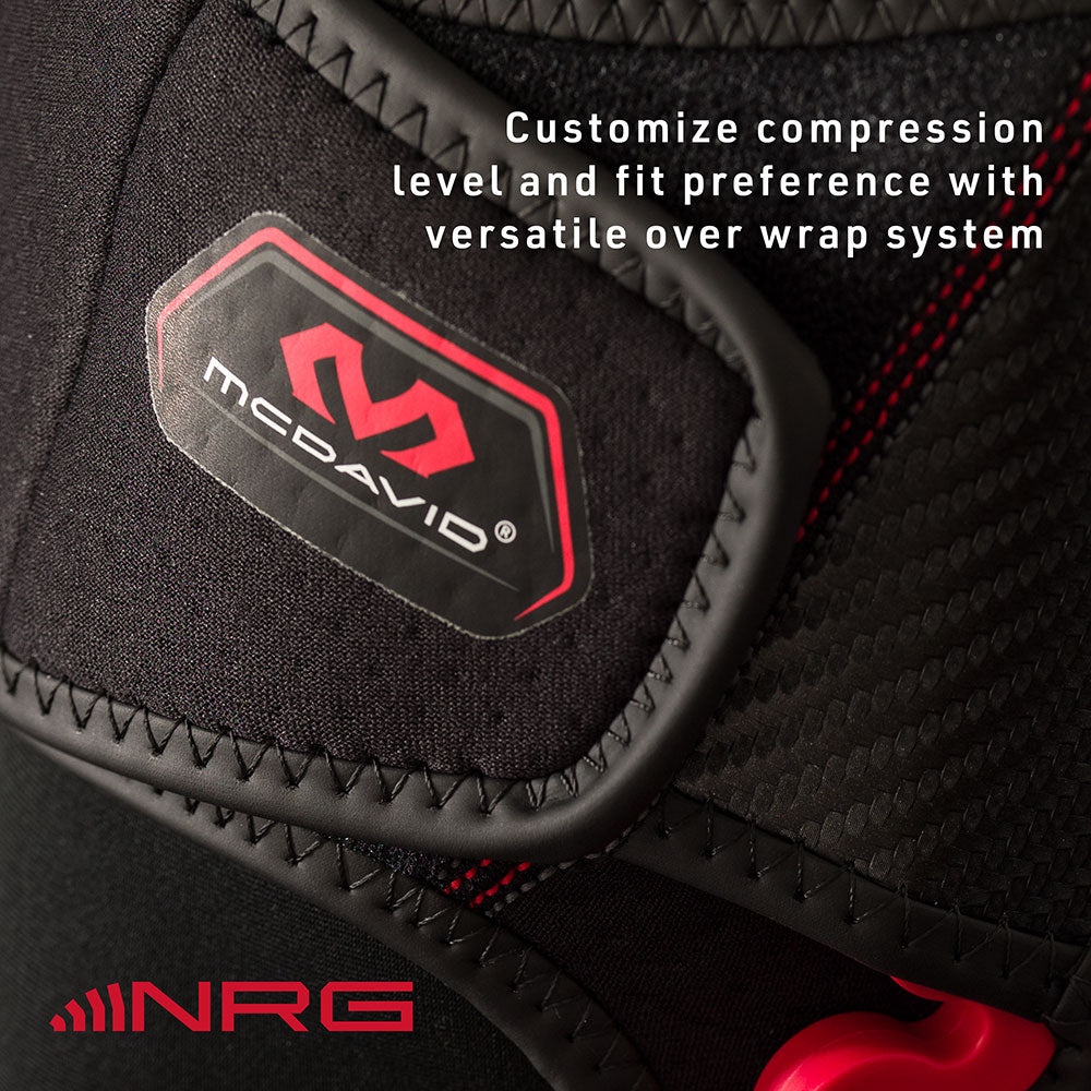 Customize compression level and fit preference with versatile over wrap system.