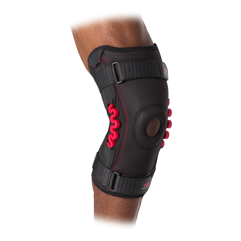 Jobar North American Wellness Spring Powered Knee Support Brace – One Size, Black