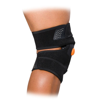 McDavid MYVOLT® Wearable Vibration Recovery Knee/Leg Wrap - On Model - Back View