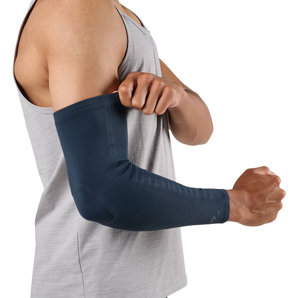 McDavid Infused Therapy Buttersoft Arm Sleeve - Model wearing arm sleeve