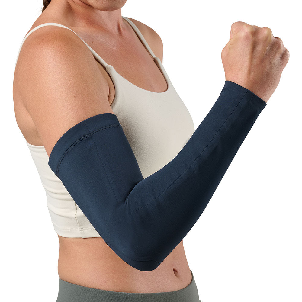 McDavid Infused Therapy Buttersoft Arm Sleeve - Outside arm view on model