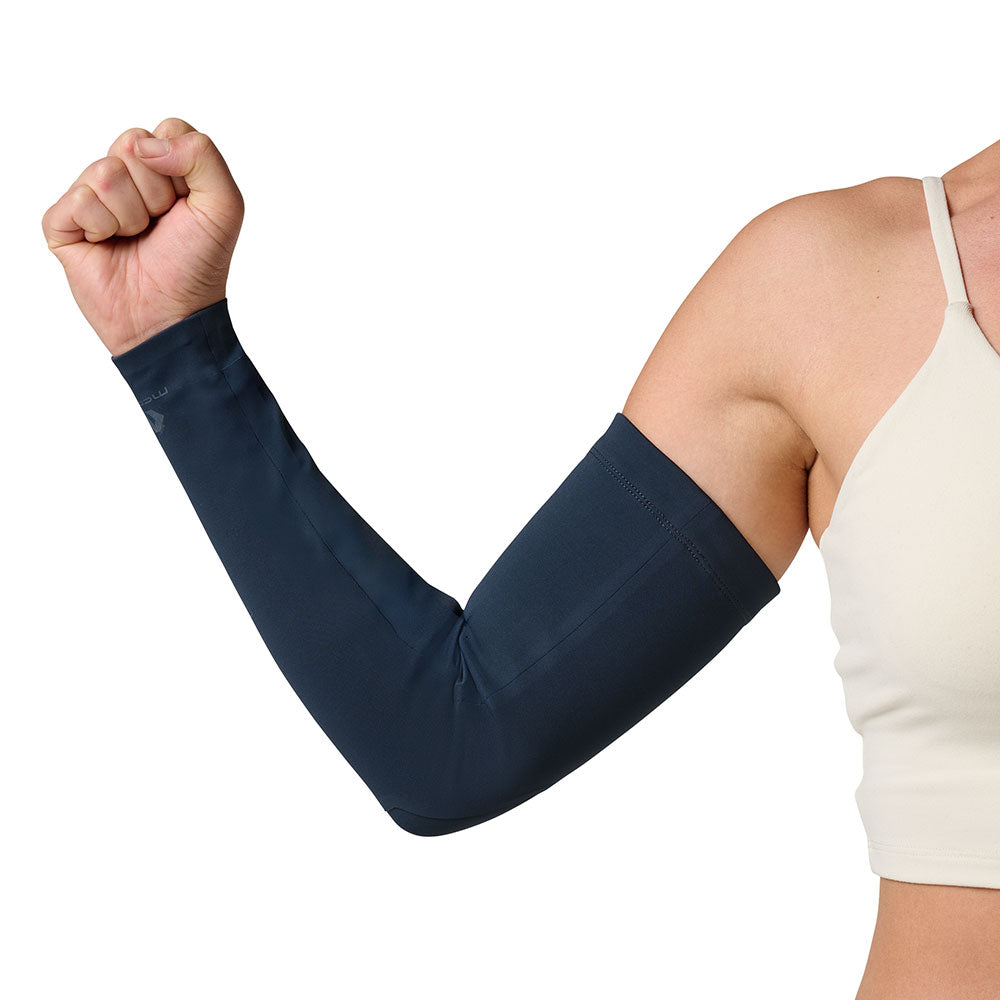 McDavid Infused Therapy Buttersoft Arm Sleeve - Model wearing arm sleeve