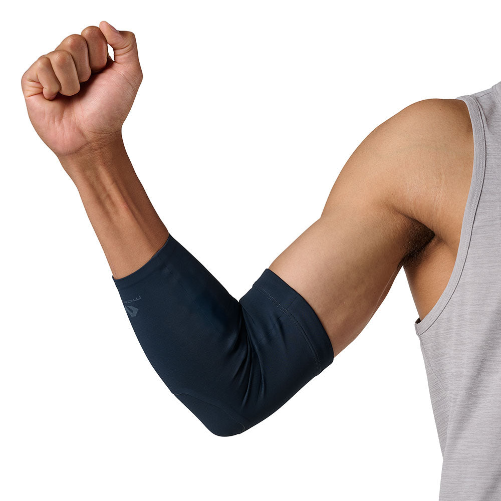 McDavid Infused Therapy Buttersoft Elbow Sleeve - Model wearing arm sleeve