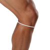 McDavid Silicone Patella Band Pair - White - Shown on Model's Knee