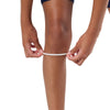 McDavid Silicone Patella Band Pair - White - Model Pulling up Band on Knee