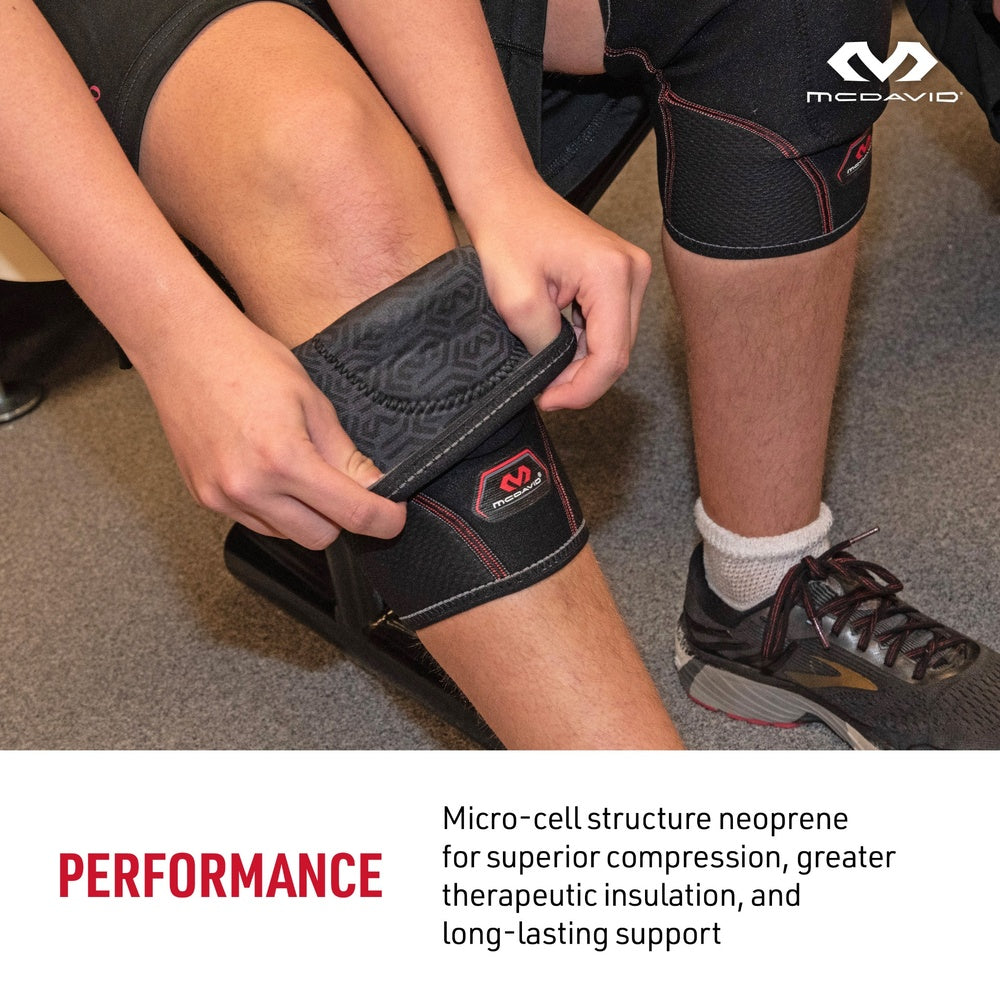 PERFORMANCE- Micro-cell structure neoprene for superior compression, greater therapeutic insulation, and long-lasting support
