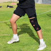 Lifestyle Image of Lacrosse Player Wearing McDavid Knee Support with Stays