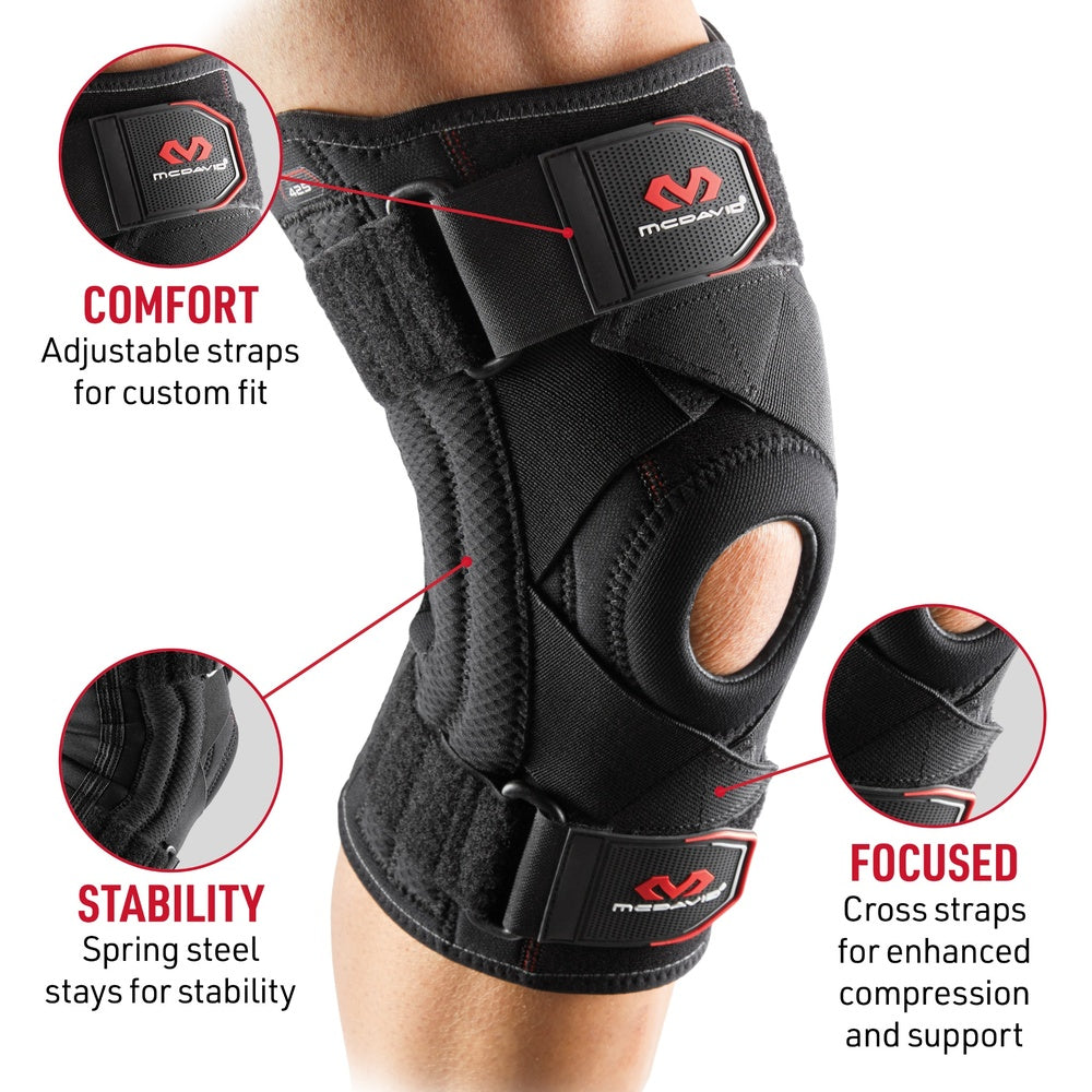 Knee Support with Stays & Cross Straps | McDavid