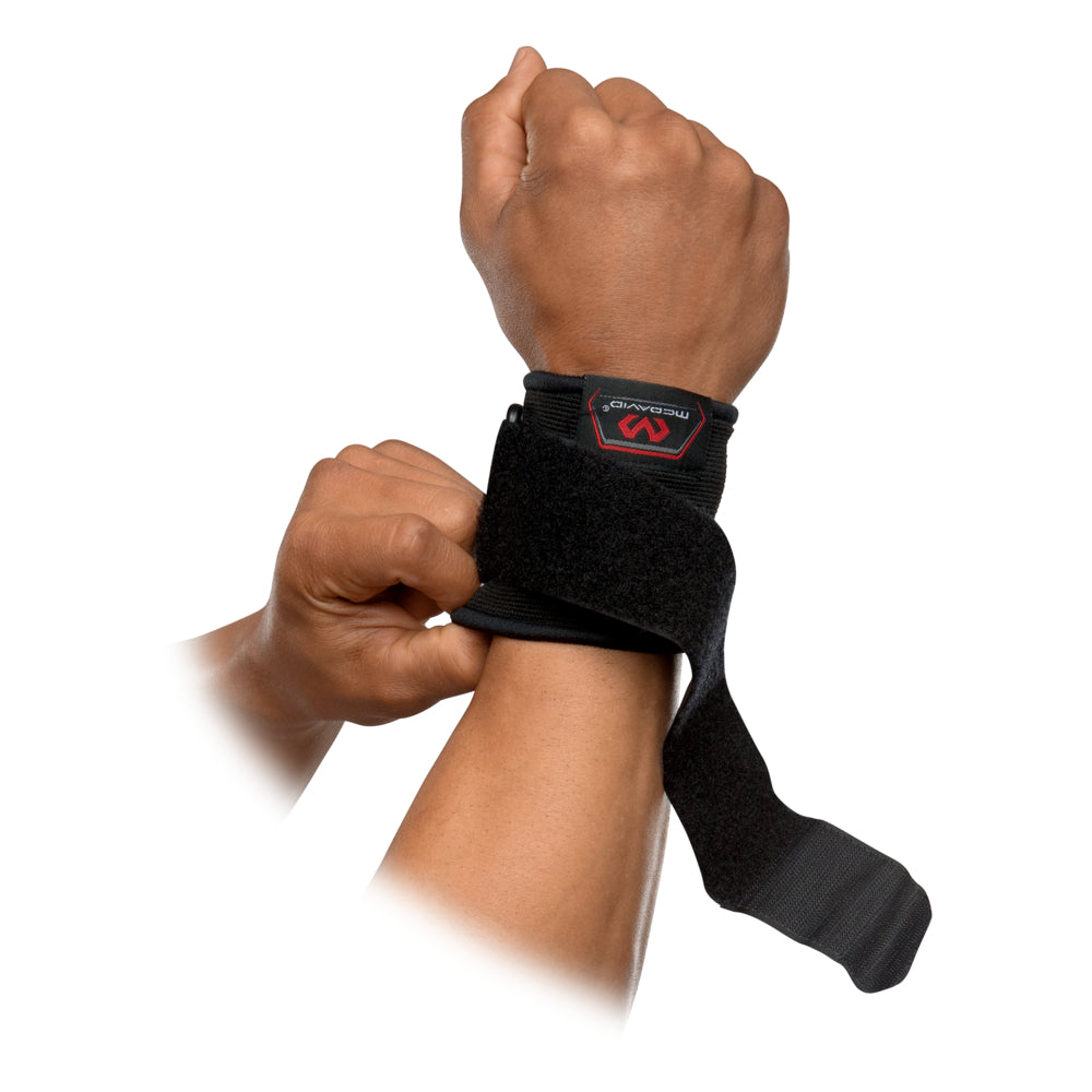 McDavid Wrist Sleeve/Adjustable/Elastic - On Model - Removing Adjustable Strap