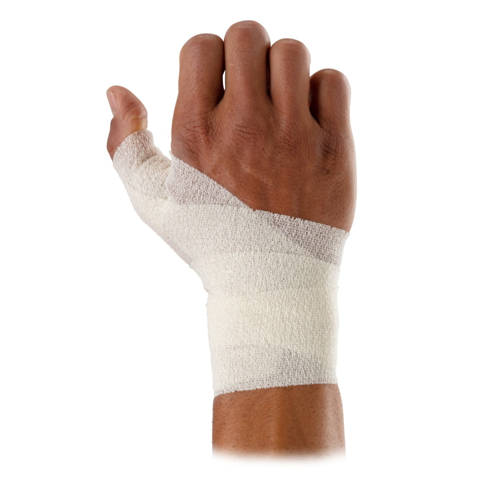 McDavid Self Stick Tape/2-Pack - White - Wrapped Around Wrist and Thumb