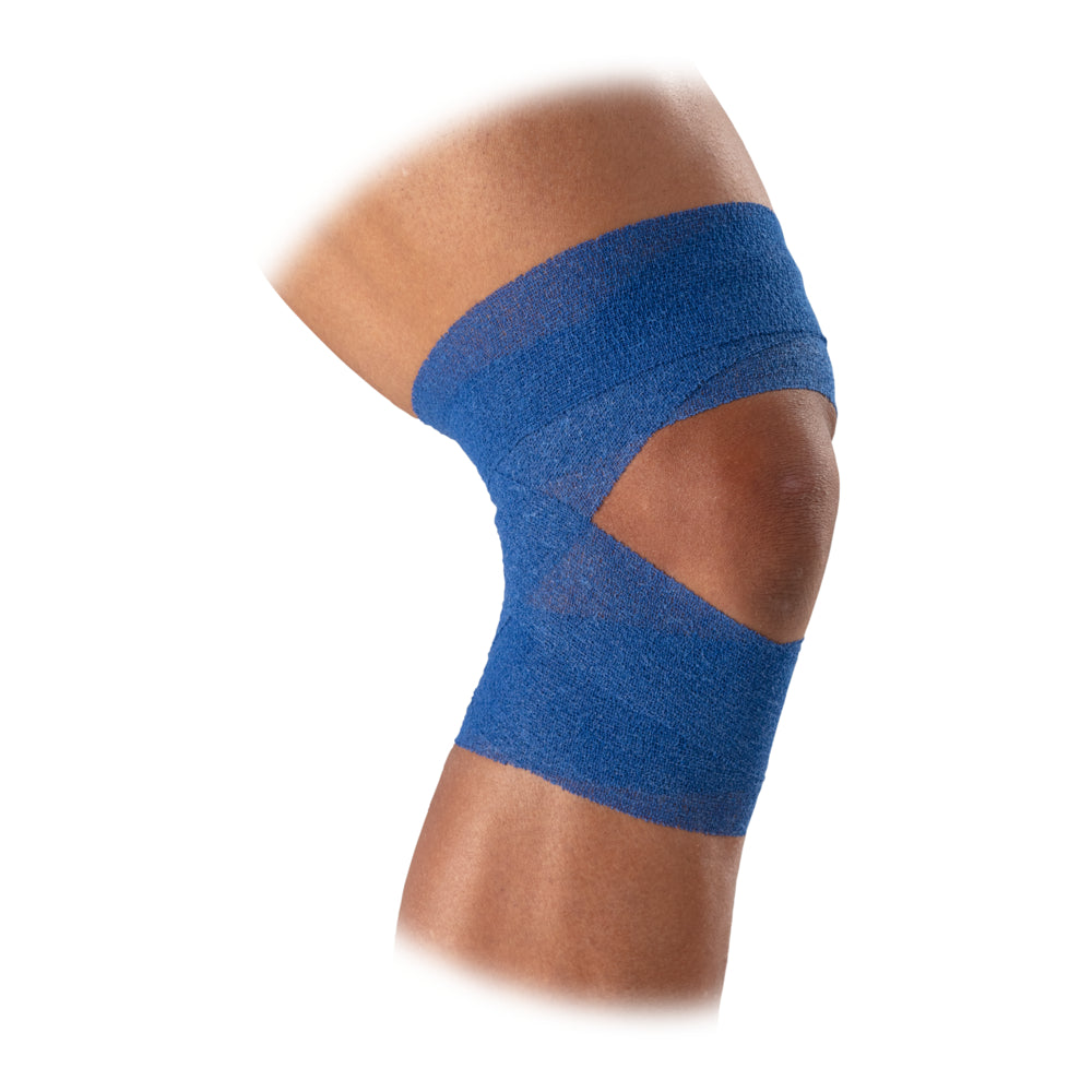 McDavid Self Stick Tape/2-Pack - Royal Blue - Wrapped Around Above and Below Knee