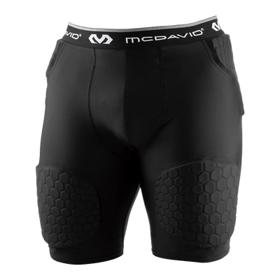 McDavid HEX® Thudd Short - Black - Front View