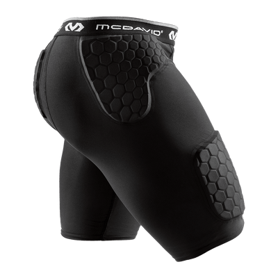 McDavid HEX® Thudd Short - Black - Side View