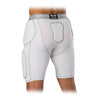 McDavid Rival™ Integrated Girdle with Hard-Shell Thigh Guards - White - On Model - Back View