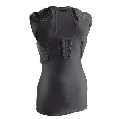 McDavid HEX® Sleeveless Shirt/5-Pad - Black - Back View