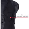 McDavid Rival™ Integrated Shirt/5-Pad - Black - Tech Call Out #1 - 5-pad coverage at shoulders, ribs, spine