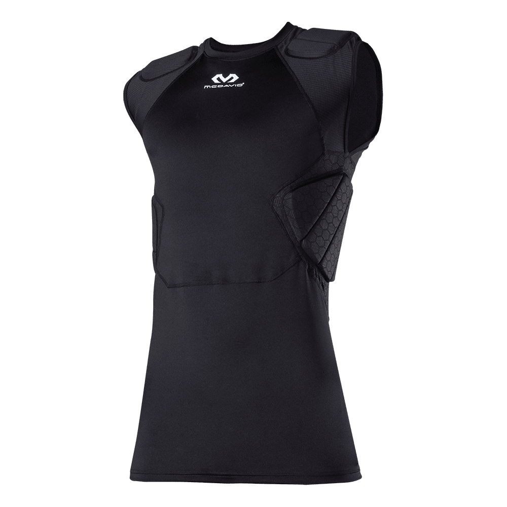 McDavid Sport Compression Shirt With Short Sleeves, Black, Adult