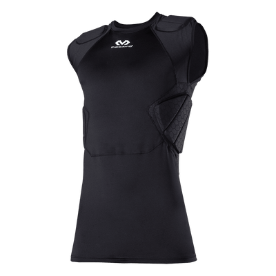 McDavid Rival™ Integrated Shirt/5-Pad - Black - Front View