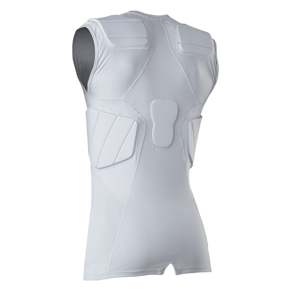 McDavid Rival™ Integrated Shirt/5-Pad - Grey - Back View