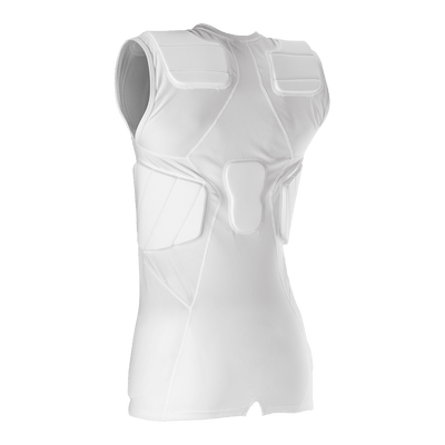 McDavid Rival™ Integrated Shirt/5-Pad - White - Back View